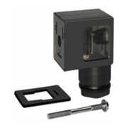 Riegler Gerätestecker mit LED, 110 V, 22 mm, Bauform B-1