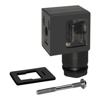 Riegler Gerätestecker mit LED, Varistor 24 V, 22 mm, Bauform B