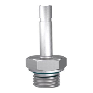Riegler Gewinde-Stecknippel, M5 a., Stecknippel 4 mm, ES 1.4404