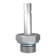 Riegler Gewinde-Stecknippel, M5 a., Stecknippel 4 mm, ES 1.4404-1
