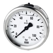 RIEGLER Glyzerinmano. Acier inoxydable G 1/4 centré à l'arrière 0-600,0 bar Diamètre 63 mm-1