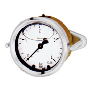 Riegler Glyzerinmano, anneau frontal triangulaire, G 1/2 excentré, 0-40,0 bar, Ø100-1