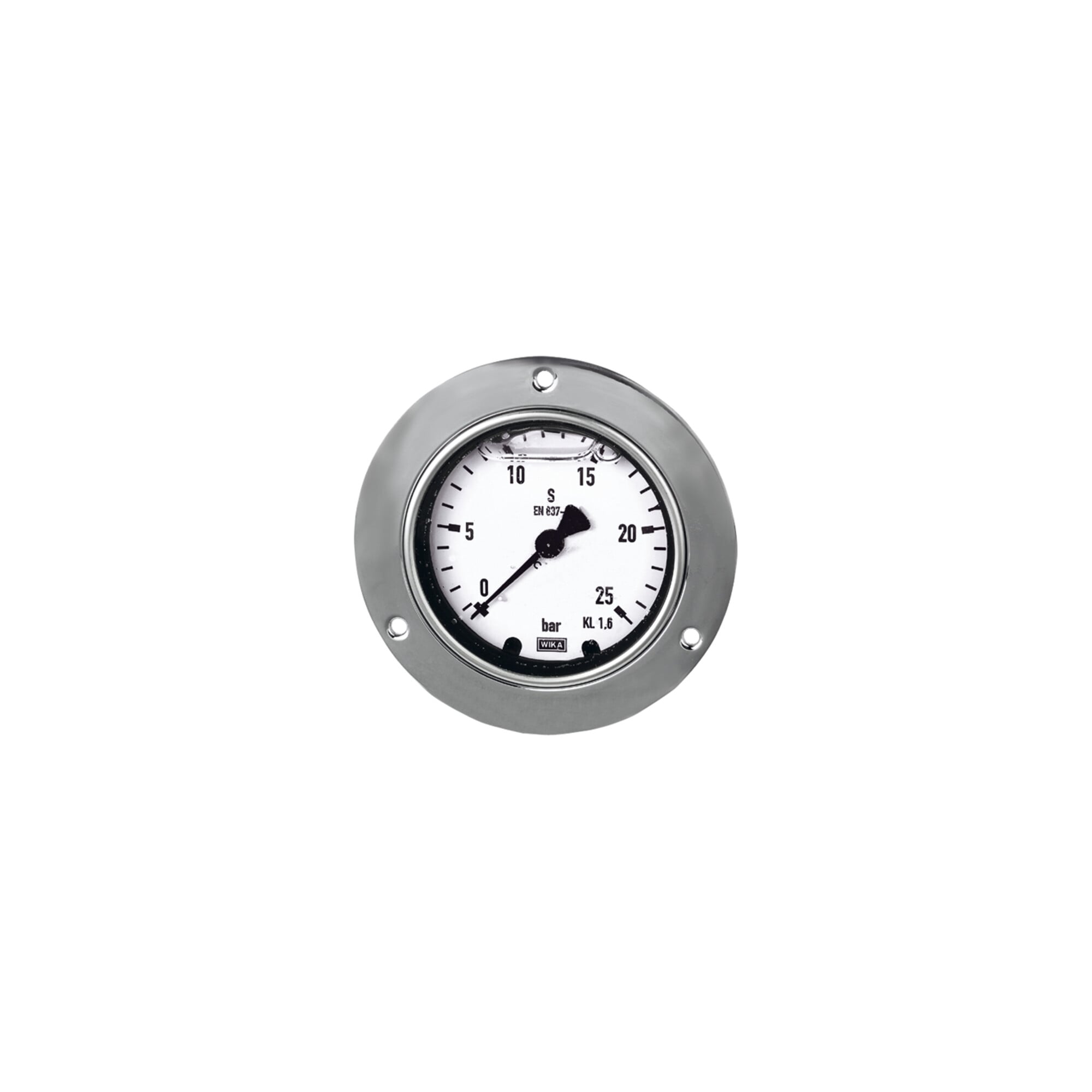 Riegler Glyzerinmano, Frontring, G 1/2 hinten exzentr., 0-250,0 bar, Ã ̃100