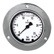 Riegler Glyzerinmano, Frontring, G 1/2 hinten exzentr., 0 - 6,0 bar, Ã˜100