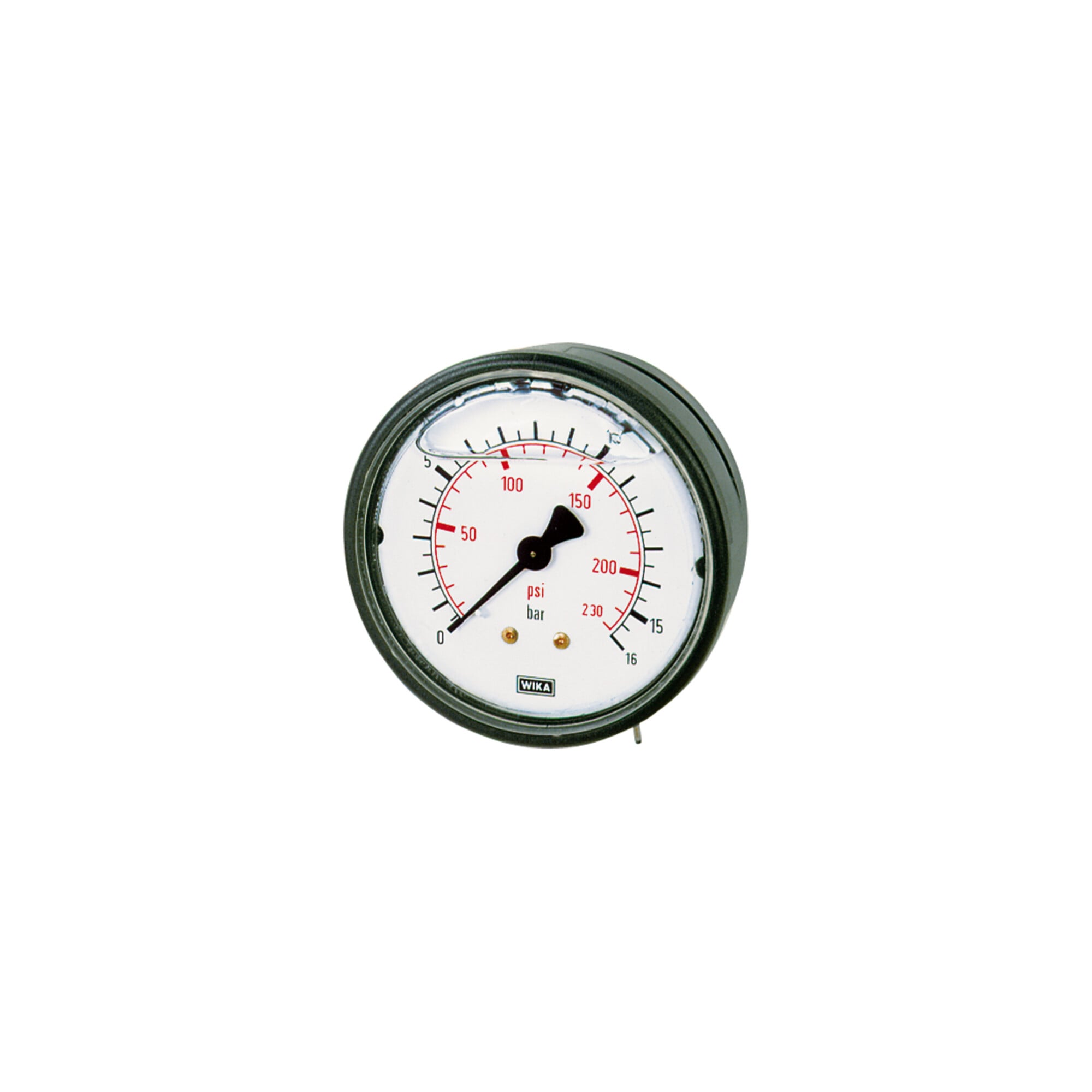Riegler Glyzerinmano., Kunststoff, G 1/4 hinten zentr., 0-60,0 bar, Ã ̃ 63