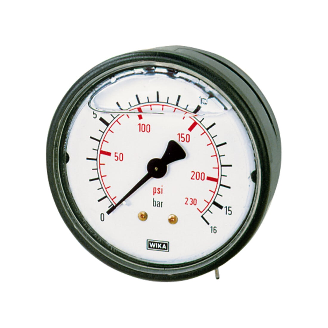 Riegler Glyzerinmano., Kunststoff, G 1/4 hinten zentr., -1/+3,0 bar, Ø 63