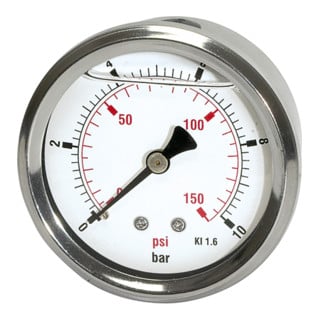 Riegler Glyzerinmano « pressure line » G 1/4 arrière 0-250 bar/3600 psi, Ø63