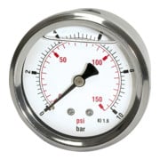 Riegler Glyzerinmano « pressure line », G 1/4 arrière, 0-4,0 bar/60 psi, Ø63-1
