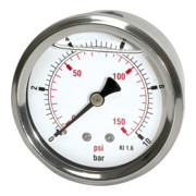 Riegler Glyzerinmano »pressure line« G 1/4 hinten 0-600 bar/8500 psi, Ã˜63