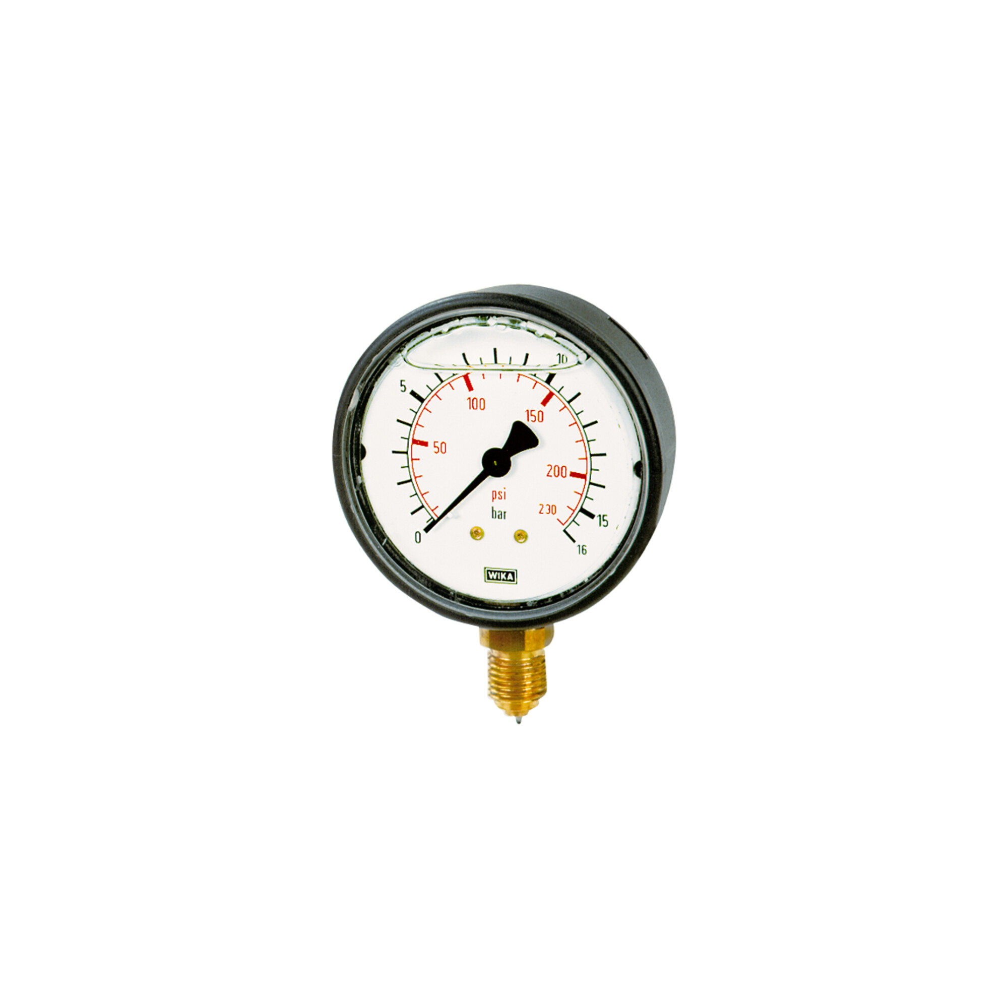 Riegler Glyzerinmanometer, Kunststoff, G 1/4 unten, 0 - 10,0 bar, Ã ̃ 63