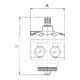 Riegler Hochleistungsdruckregler mit 2 Manometern, G 1 1/2, 0,2 - 6 bar-3