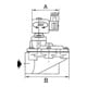 Riegler Impulsmembranventil, NC, 24 V DC int. Vorsteuerung, G 1, TPE, MV 4212-1 G