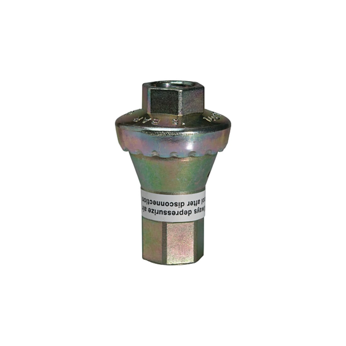 Riegler Inline-Druckregler, 2xIG, ohne Sekundärentlüftung, G 1/4, 6,5 bar