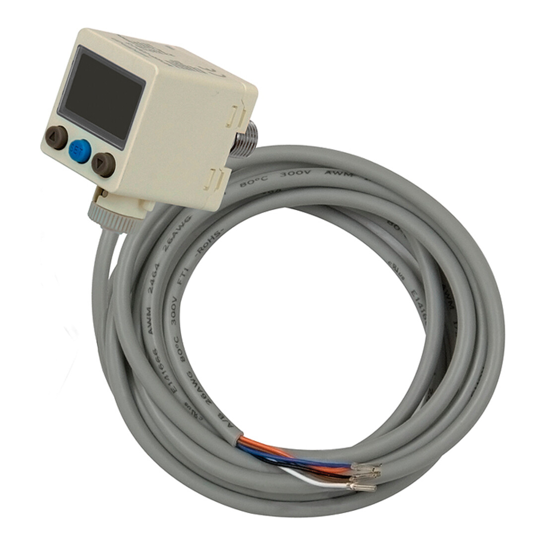 Riegler Interrupteur de pression numérique, G 1/8, 0-10 bar, 2xNPN + 1x4-20 mA