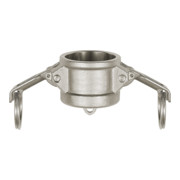 Riegler Kamlok bouchon de fermeture, type DC, ES 1.4401, pour connecteur Ø 92 mm-1