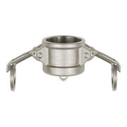Riegler Kamlok Bouchon de fermeture, type DC, ES 1.4401, pour prise Ø 54 mm-1