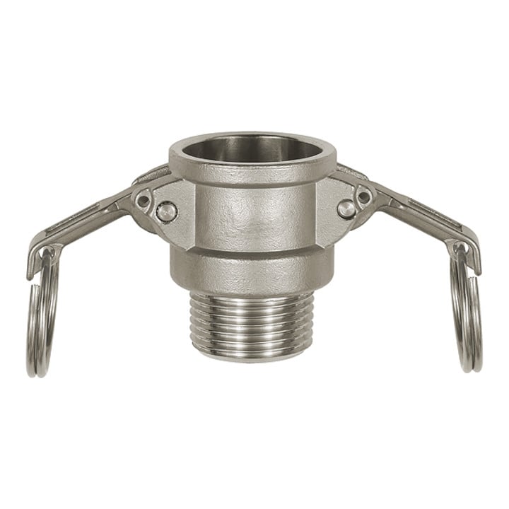 Riegler Kamlok prise à verrouillage rapide avec filetage mâle, type B, ES 1.4401, R 1 1/4