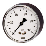 Riegler Kapselfedermanometer, G 1/2 hinten exzentr., 0 - 40 mbar, Ã˜ 100-1