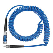 Riegler Kit de raccords de sécurité à bouton-poussoir pour tuyau spiralé, PU Ã¸ 8x5, 6,0 m