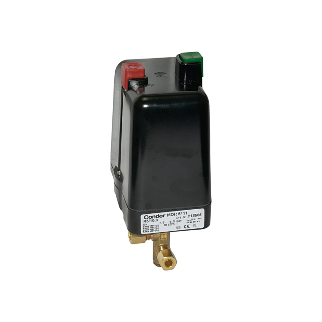 Riegler Kompressoren Druckschalter, m. Entlastungsven., G 1/2, 2,5-16 bar