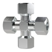 Riegler Kreuz-Verschraubung, Rohr-AÃ˜14mm, Stahl verz.-1