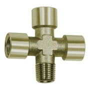 Riegler Kreuzstück, 3 x innen, 1 x außen, G/R 3/8, SW 17, Messing vern.-1
