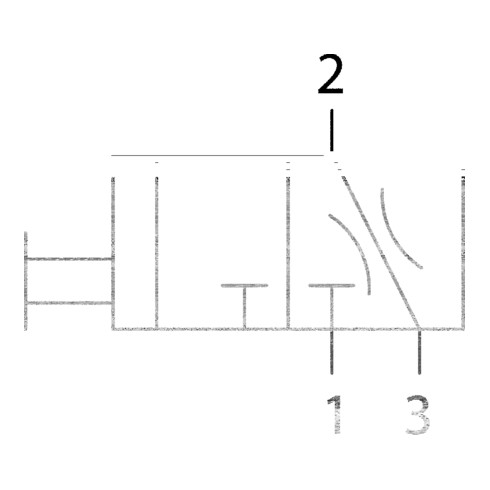 Riegler Kugelhahn 3/2-Wege »multifix«, abschließbar, BG 5, G 1