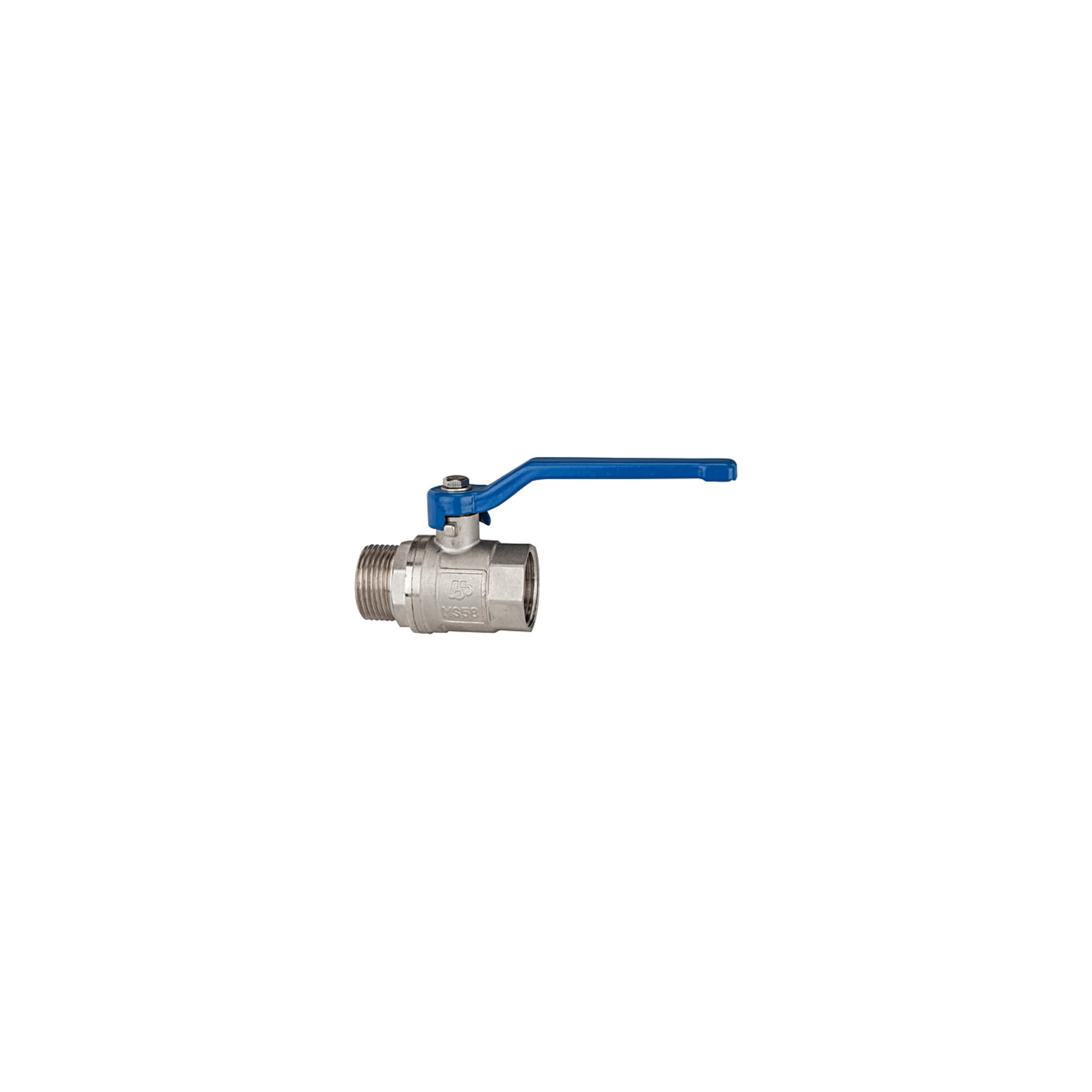 Riegler Kugelhahn »valve line«, Handhebel blau, MS vern., IG/AG, G 1 1/4
