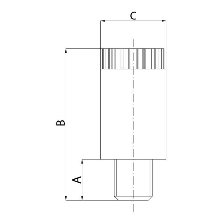 Riegler Kunststoff-Schalldämpfer, Polyethylen-Dämpferelement, M5