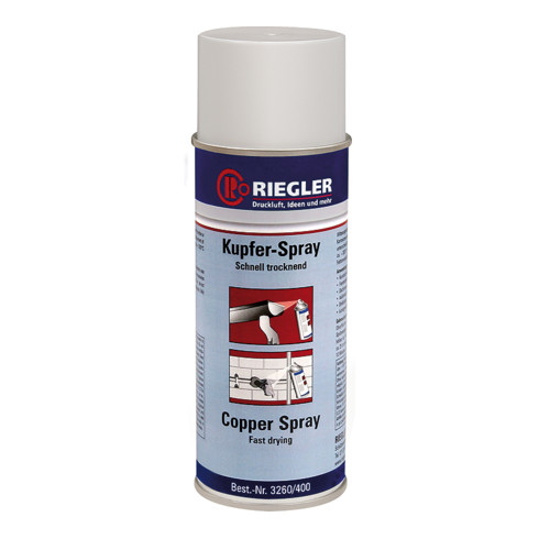 Riegler Kupfer-Spray, Temperatur max. 300  °C, 400 ml