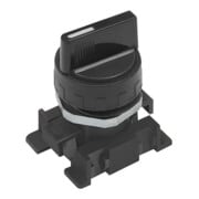 Riegler Kurzer Drehhebel, schwarz, 2 Stellungen, monostabil-1