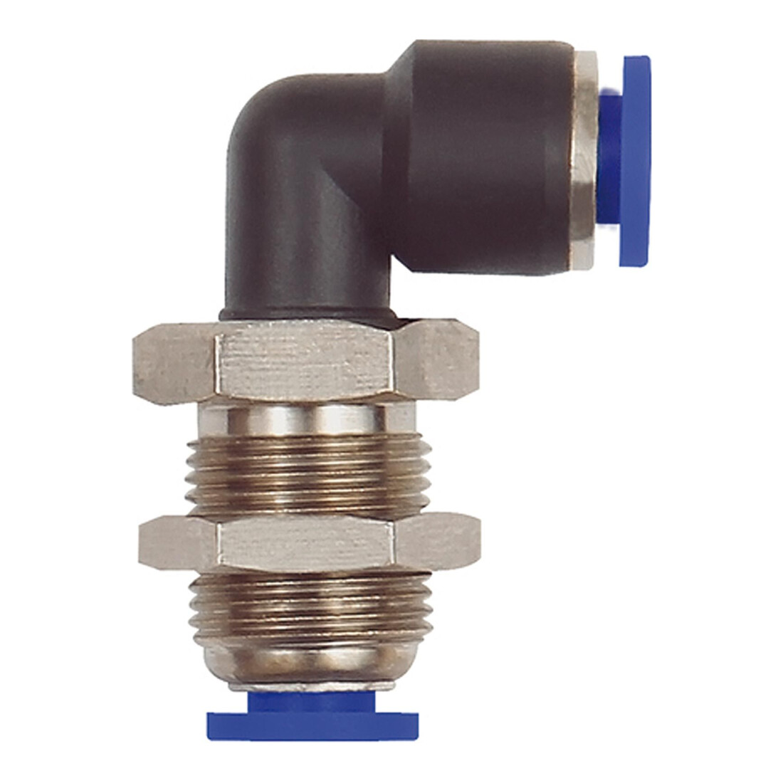 Riegler L-Connecteur à verrouillage série bleue mini, M12x1,0, Ø clé 6