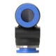 Riegler L-connexion rapide « Série bleue », pour tuyau Ø ext. 12