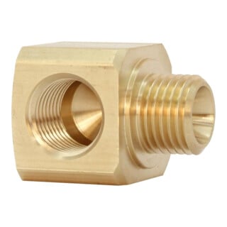 Riegler L-Einschraubverteiler, M5, SW 9, Messing