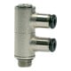 Riegler L-Mehrfachverteiler 2-fach »click-clock «, drehbar, G 1/4 a. Ø 8mm