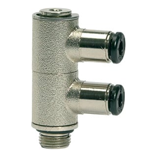 Riegler L-Mehrfachverteiler 2-fach »click-clock«, drehbar, G1/4 a. Ã˜ 10mm