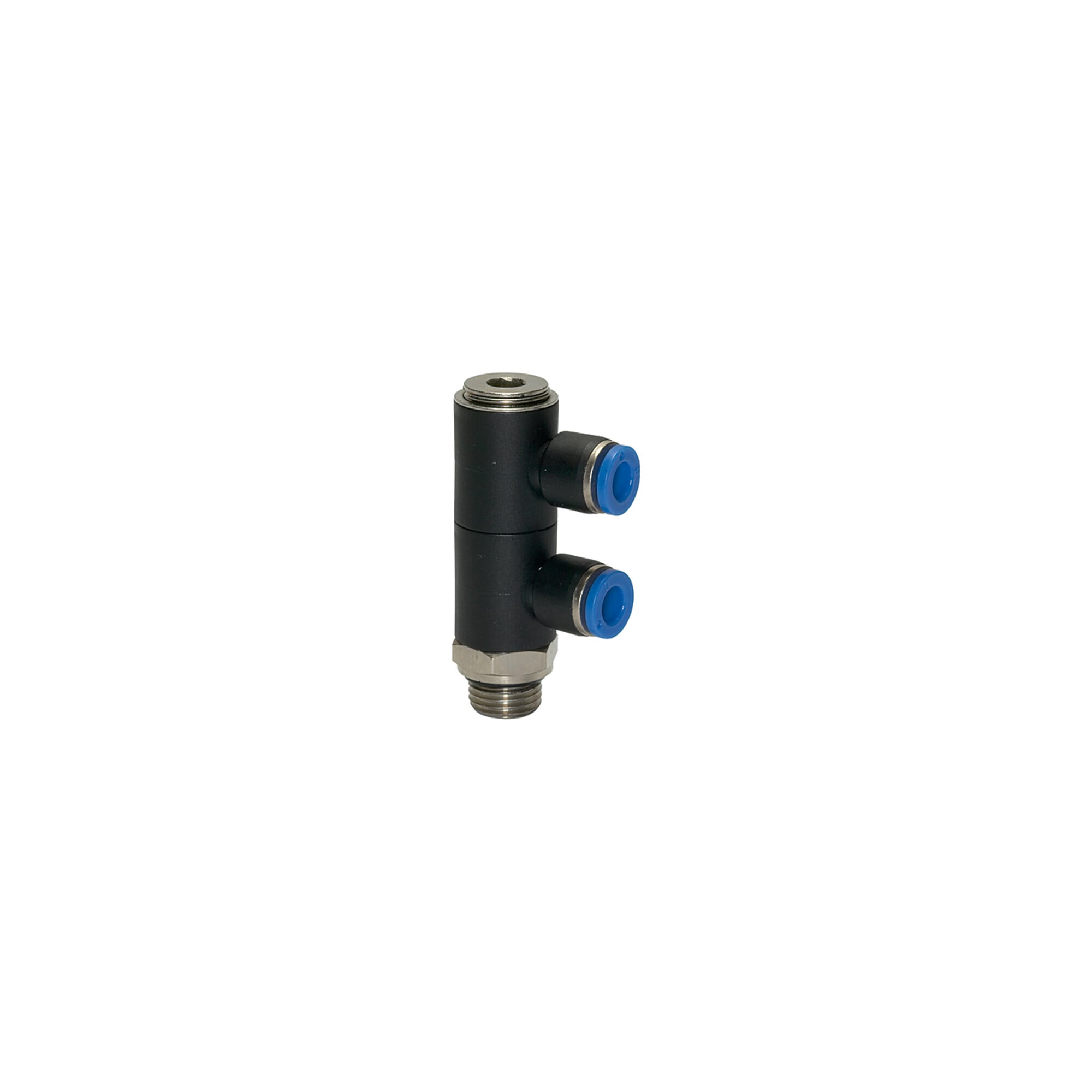 Riegler L-Mehrfachverteiler »Blaue Serie«, 2-fach drehbar, G 1/4 a. Ã ̃10mm
