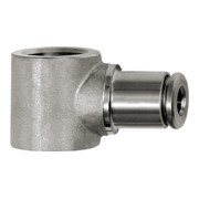 Riegler L-Ringstück, G 1/4, für Schlauch-Außen-Ã˜ 10 mm, Edelstahl 1.4404
