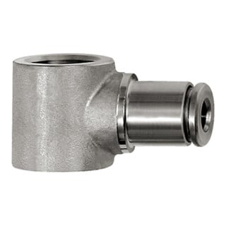 Riegler L-Ringstück, G 1/8, für Schlauch-Außen-Ã˜ 8 mm, Edelstahl 1.4404