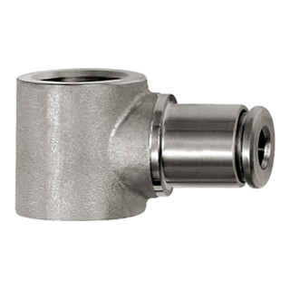 Riegler L-Ringstück, G 1/8, für Schlauch-Außen-Ã˜ 8 mm, Edelstahl 1.4404