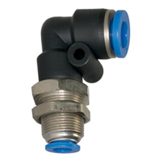 Riegler L-Schott-Steckverbindung »Blaue Serie«, M12x1,0, Schlauch-Ã˜ 4