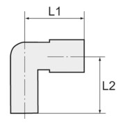 Riegler L-Steckverbindung, Stecknippel 3 mm »Blaue Serie« mini, Schl.-Ã˜ 3-3