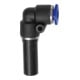 Riegler L-Steckverbindung, Stecknippel 4 mm »Blaue Serie«, Schl.-Ø 4, KS