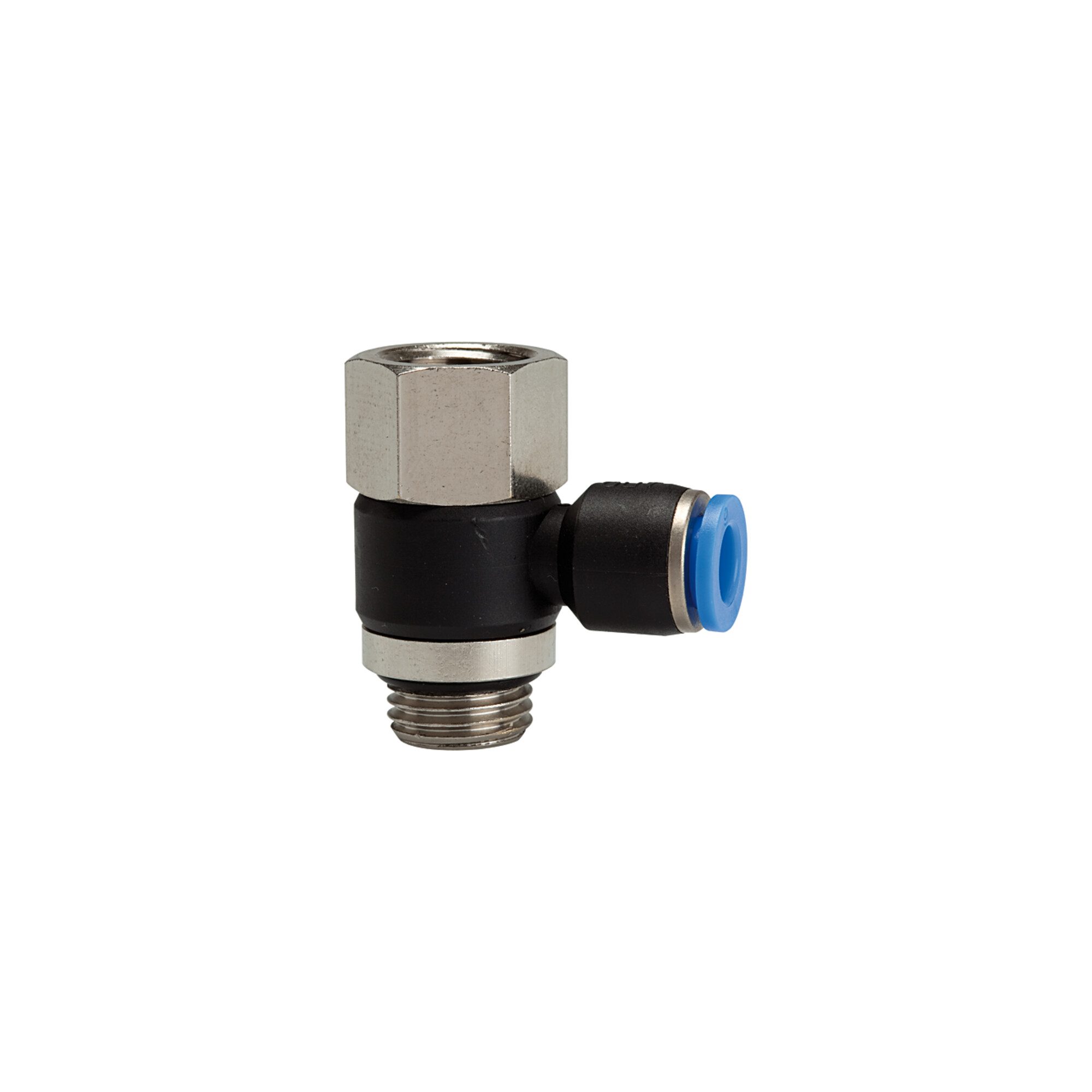 Riegler L-Steckverschr. »Blaue Serie« drehbar, G1/8 i./a., max.15, Ã ̃ 6mm