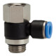 Riegler L-Steckverschr. »Blaue Serie« drehbar, G3/8 i./a., max.15, Ã˜ 10mm