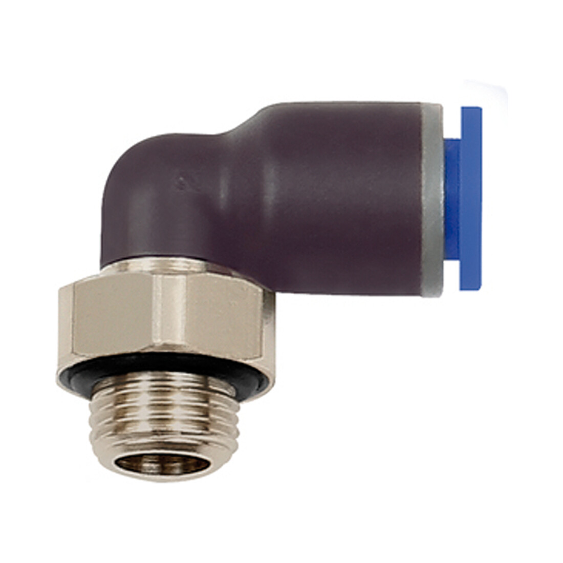Riegler L-Steckverschraubung »Blaue Serie «, drehbar, G 1/2 außen, Ø 10 mm