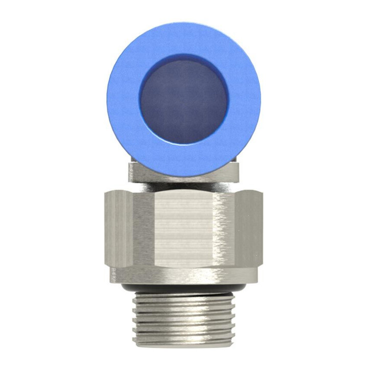 Riegler L-Steckverschraubung »Blaue Serie«, drehbar, G 1/4 außen, Ã˜ 4 mm