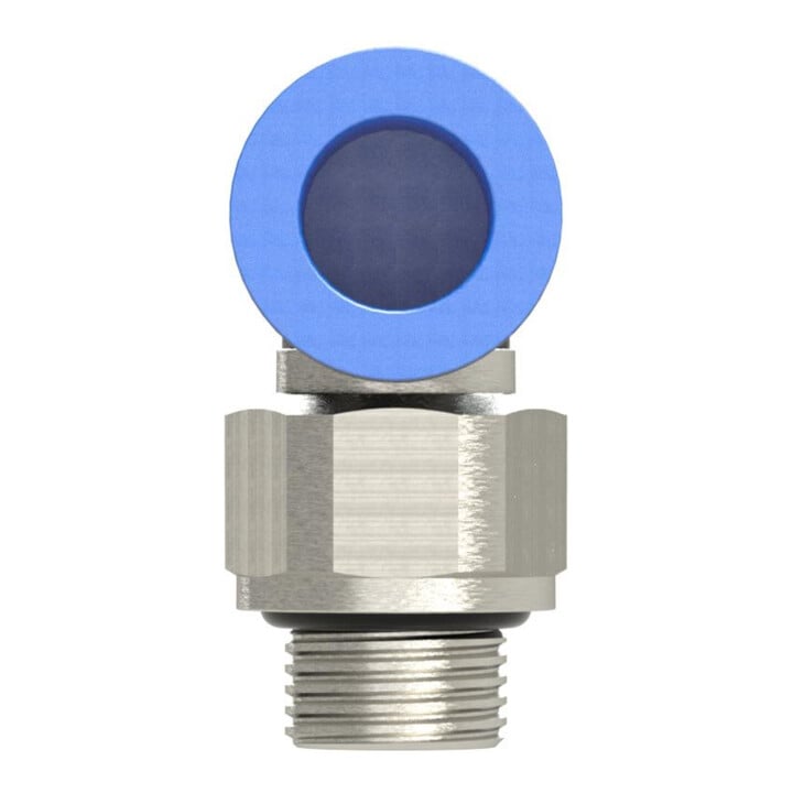 Riegler L-Steckverschraubung »Blaue Serie«, drehbar, G 1/4 außen, Ã˜ 6 mm