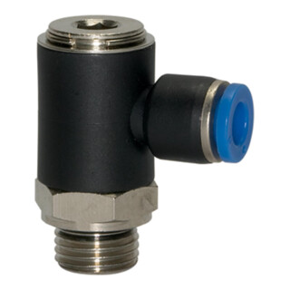 Riegler L-Steckverschraubung »Blaue Serie«, drehbar, G 1/8 a., L=24,5mm