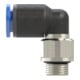 Riegler L-Steckverschraubung »Blaue Serie«, drehbar, G 3/8 außen, Ø 8 mm